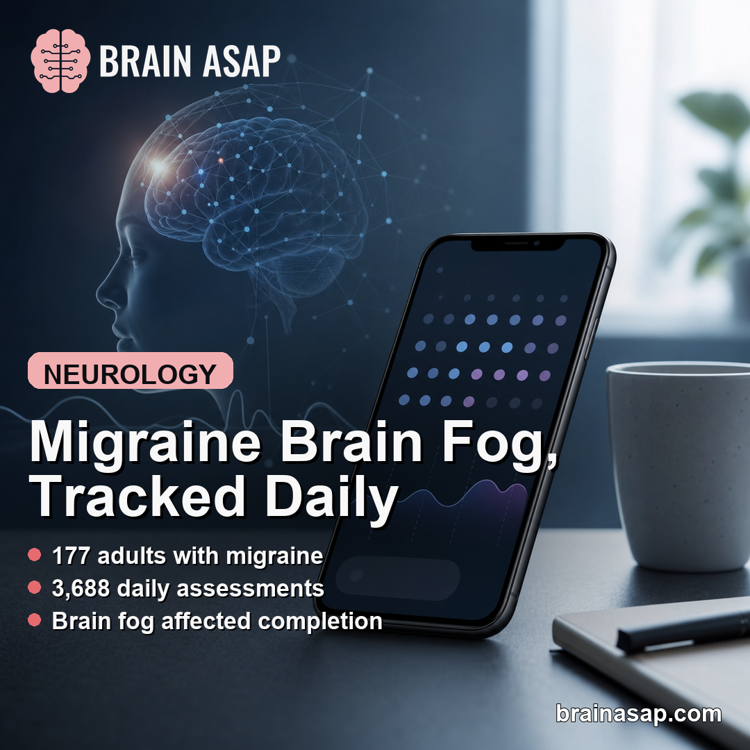Smartphone Migraine Study Captured Daily Brain Fog and Symptom Burden