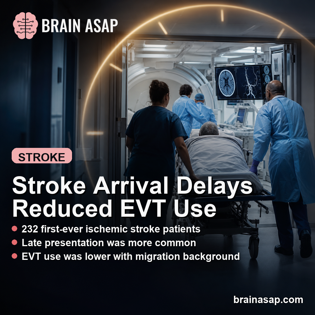 Migration Background Linked to Later Acute Stroke Arrival and Lower EVT Use