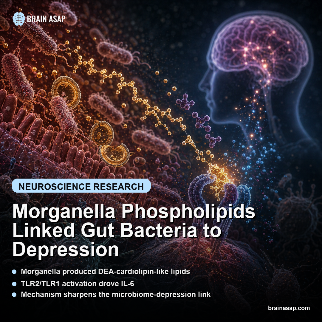Morganella Phospholipids Linked Gut Bacteria to Depression