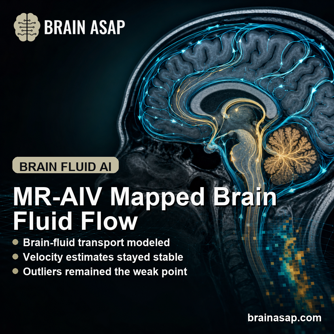 MR-AIV Brain Fluid Transport AI Stayed Robust Across Modeling Tests