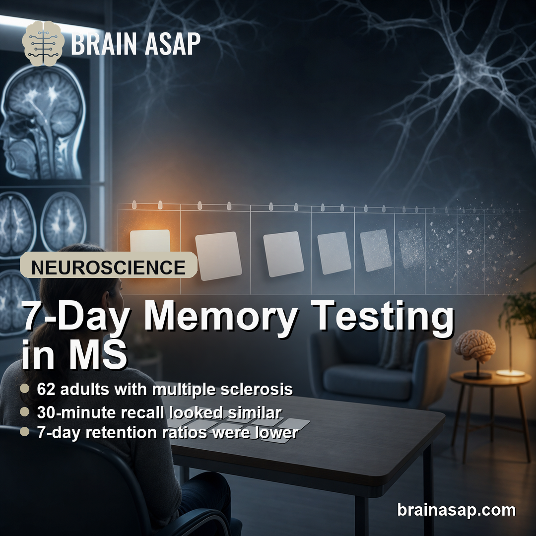 7-Day Memory Test Found Hidden Forgetting in Multiple Sclerosis