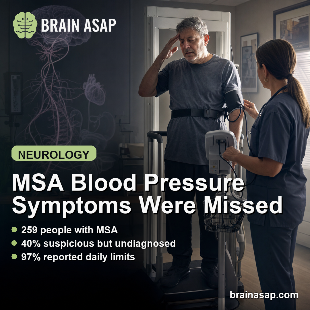 Neurogenic Orthostatic Hypotension Was Underdiagnosed and Disabling in MSA Survey