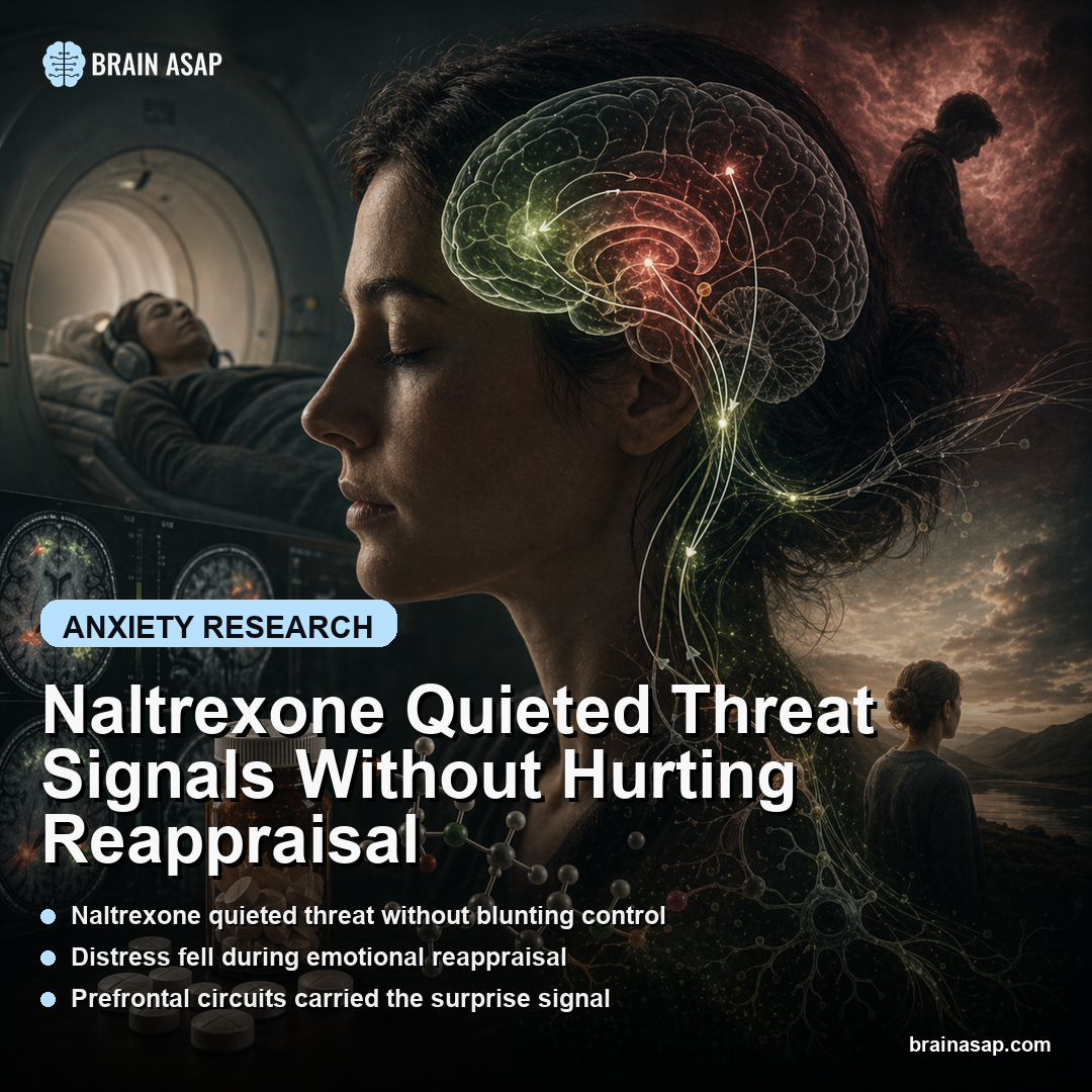 Naltrexone Quieted Threat Signals Without Hurting Reappraisal