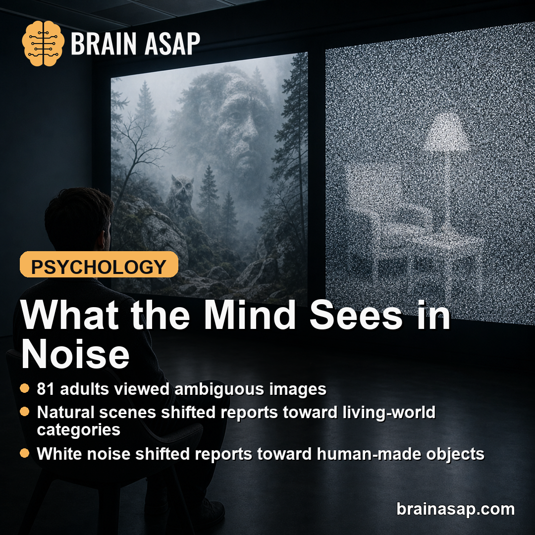 Natural Images and White Noise Changed What People Saw in Pareidolia