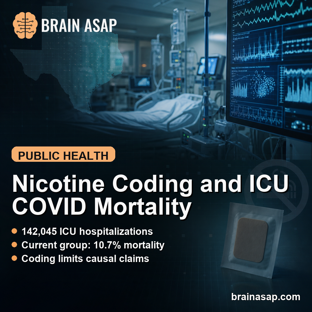 Nicotine Dependence Linked to Lower ICU COVID-19 Mortality in Texas Cohort