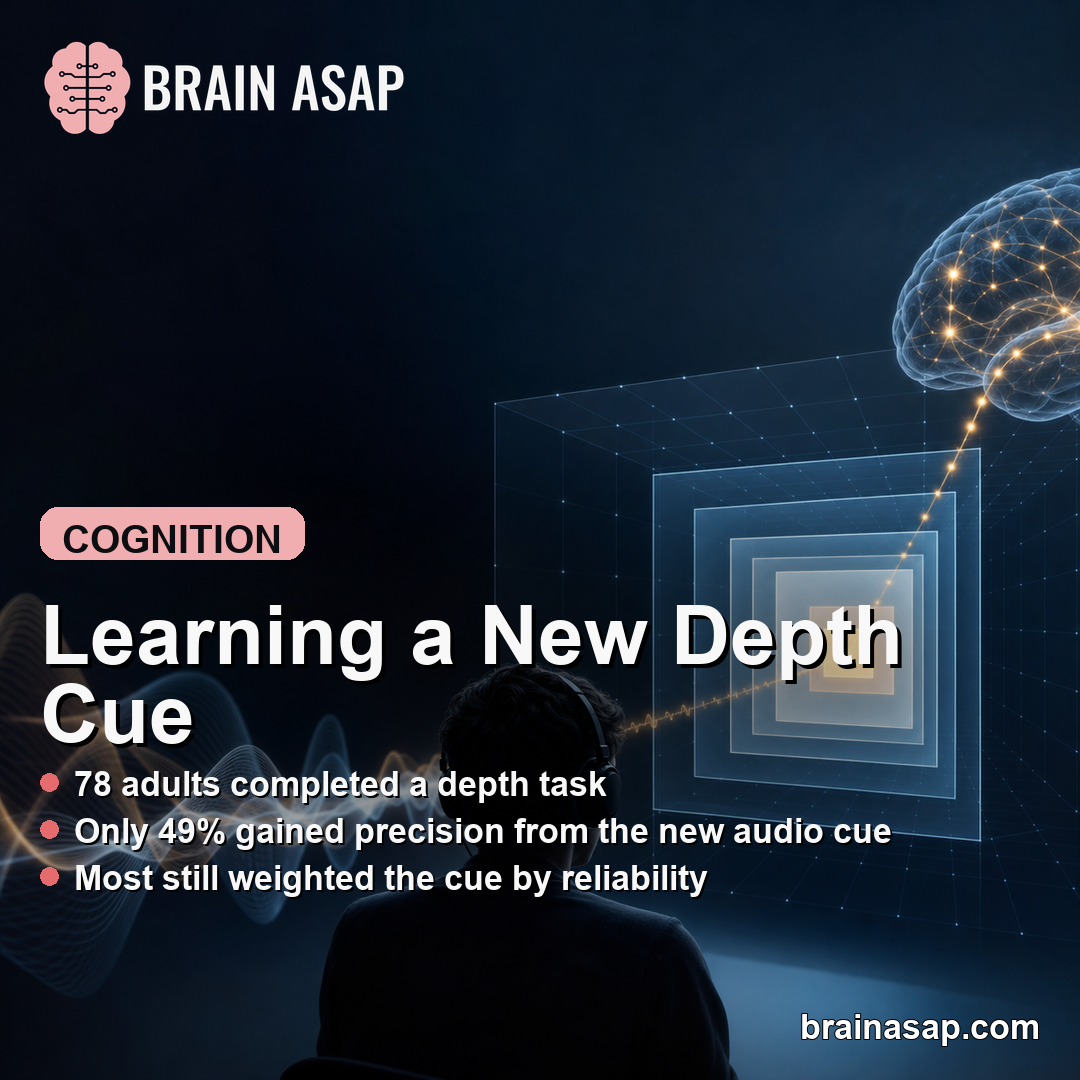 New Audio Cue Improved Depth Perception Only for Some Adults