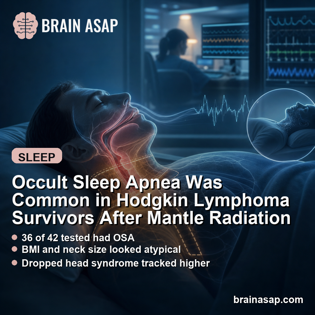 Occult Sleep Apnea Was Common in Hodgkin Lymphoma Survivors After Mantle Radiation