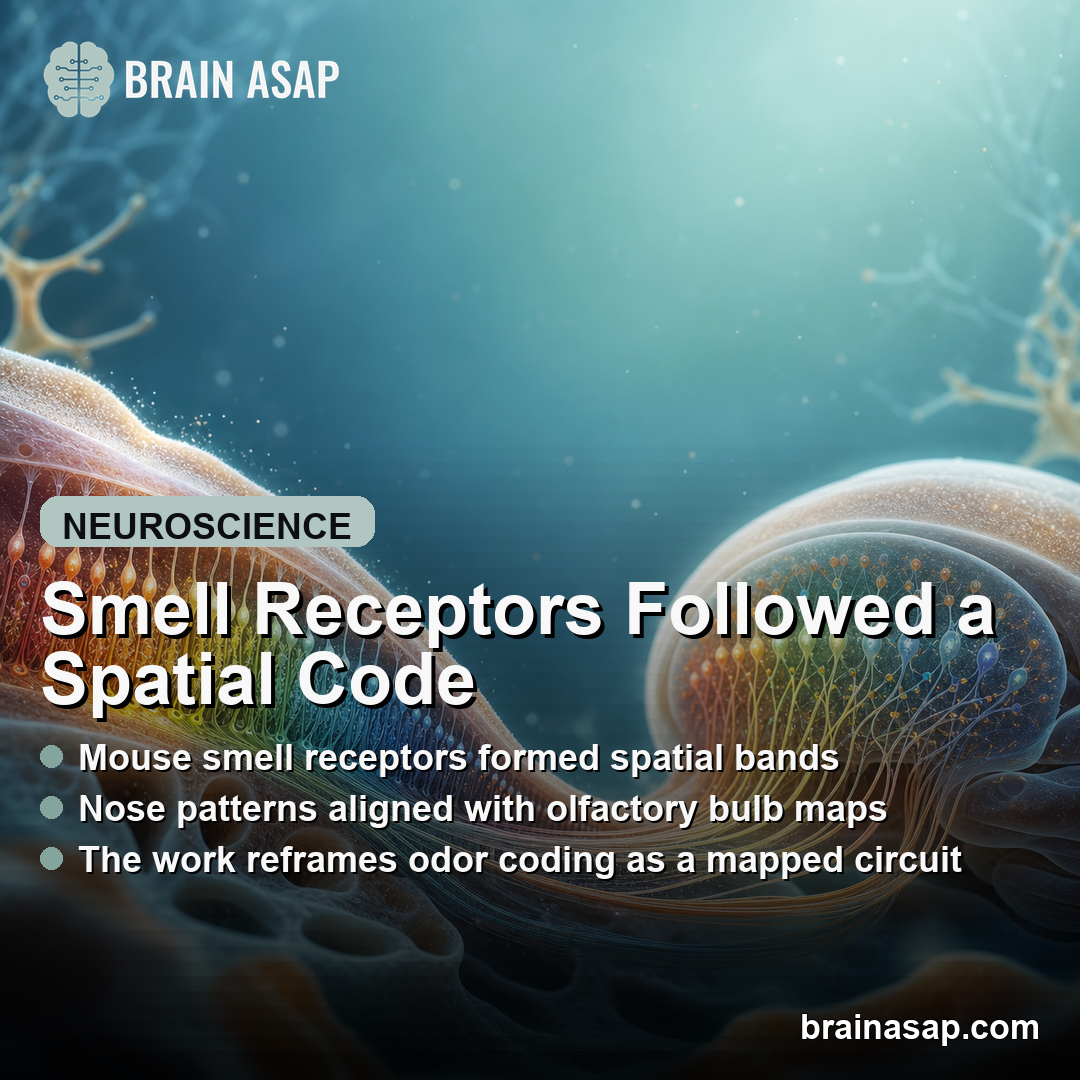 Mouse Smell Receptors Followed a Spatial Code Linked to Brain Maps