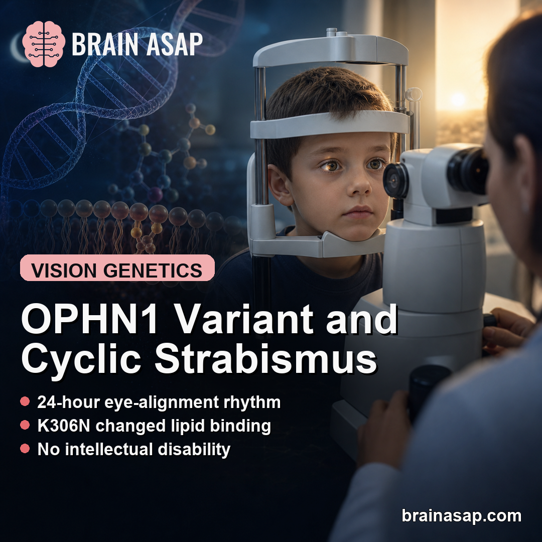 OPHN1 Variant Linked to 24-Hour Cyclic Strabismus Without Intellectual Disability