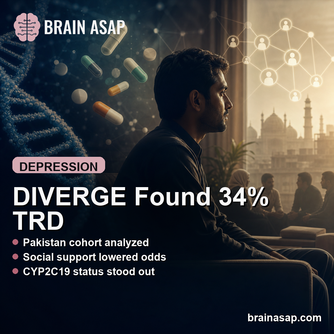 Treatment-Resistant Depression Affected 34% in Pakistan DIVERGE Study