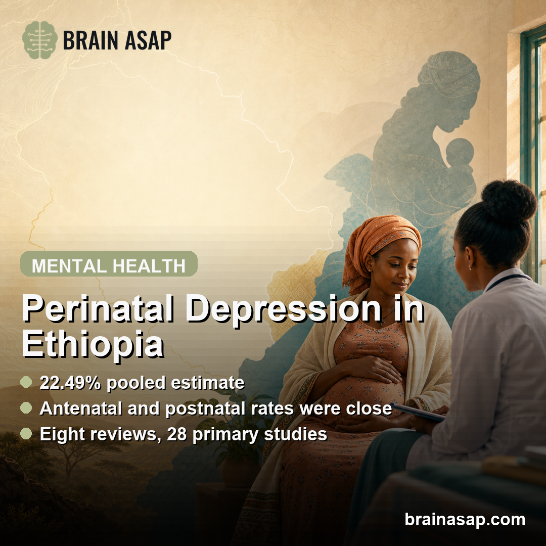 Perinatal Depression in Ethiopia Estimated at 22.49% in Umbrella Review