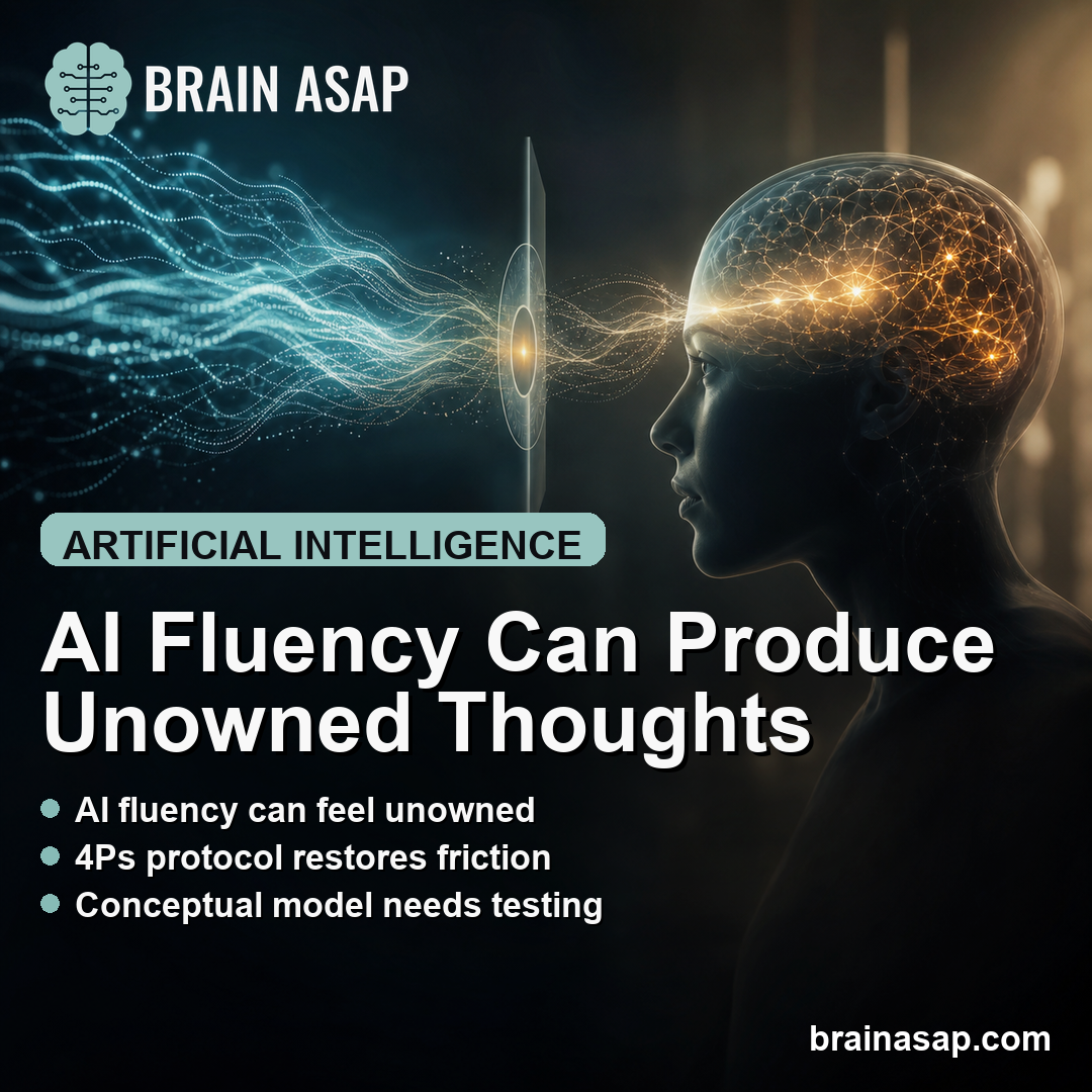 Protein Shake Brain Model Warns AI Can Produce Unowned Thoughts