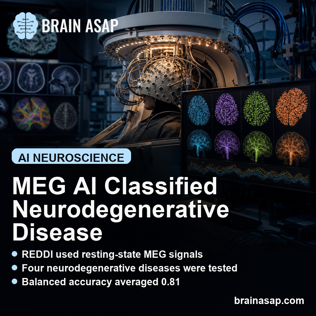 REDDI MEG AI Classified Four Neurodegenerative Diseases With 0.81 Balanced Accuracy