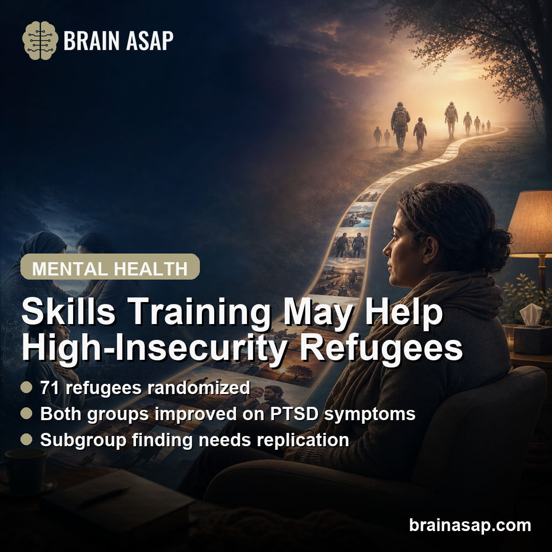 Refugee PTSD Trial Found No Overall STAIR-R Advantage Before NET