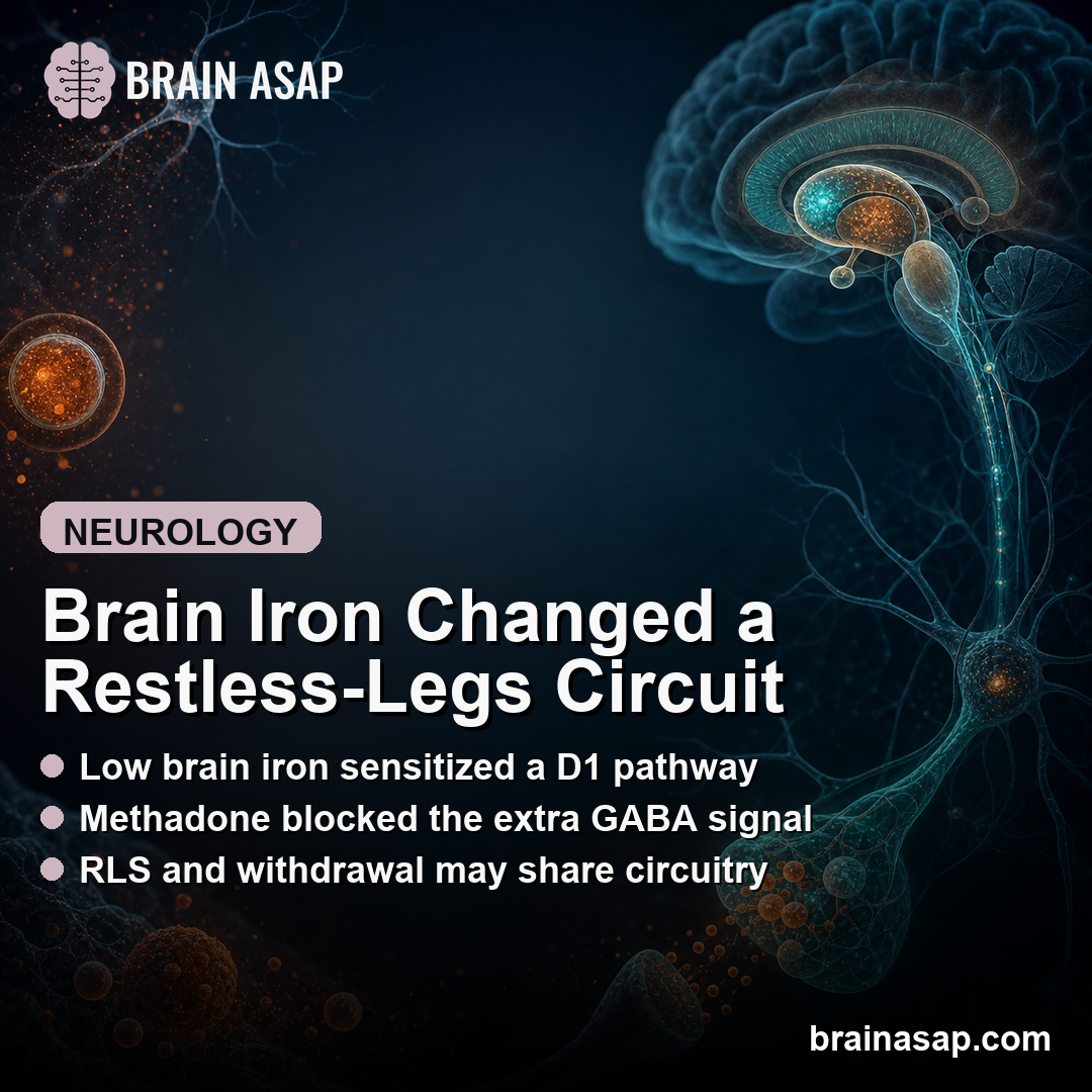 Brain Iron Deficiency Sensitized a Dopamine-Opioid Restless Legs Pathway