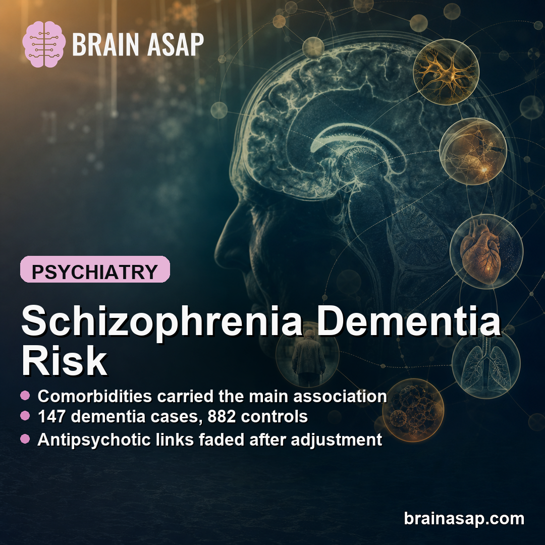 Schizophrenia Dementia Risk Tracked Comorbidities More Than Antipsychotics
