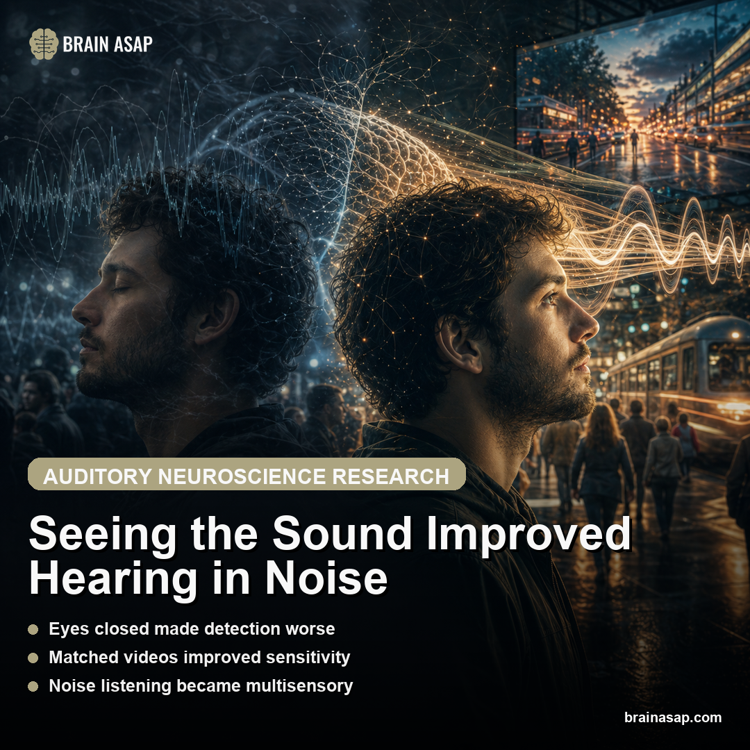 Seeing Videos Improved Sound Detection in Noise