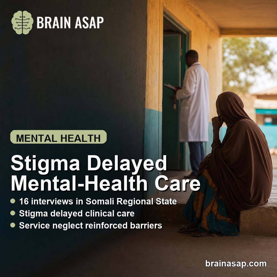 Mental-Health Stigma Delayed Care-Seeking in Somali Regional State
