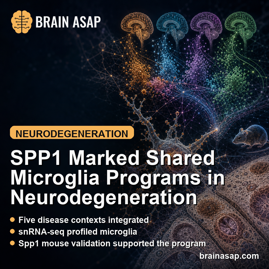 SPP1 Marked Shared Microglia Programs in Neurodegeneration