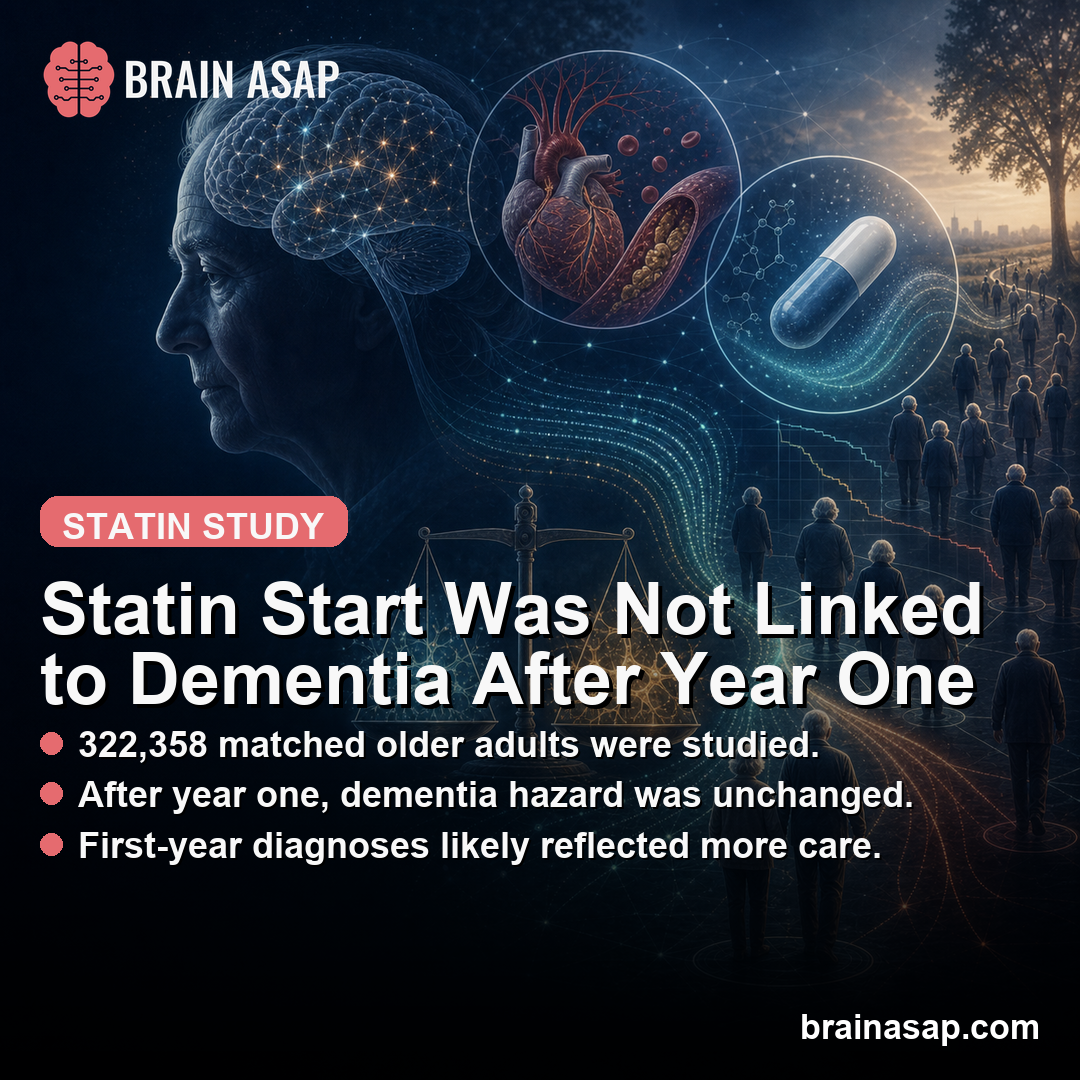 Statin Initiation Was Not Linked to Dementia After First Year