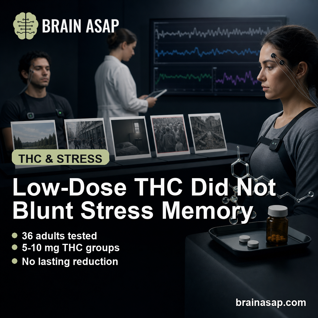 5-10 mg THC Did Not Broadly Reduce Stress-Memory Responses