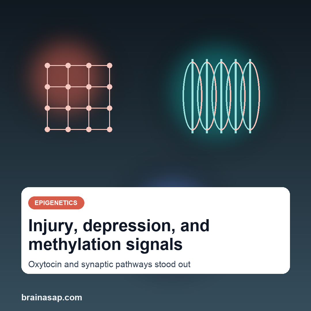 Physical Injury Methylation Signals Differed by Depression Status