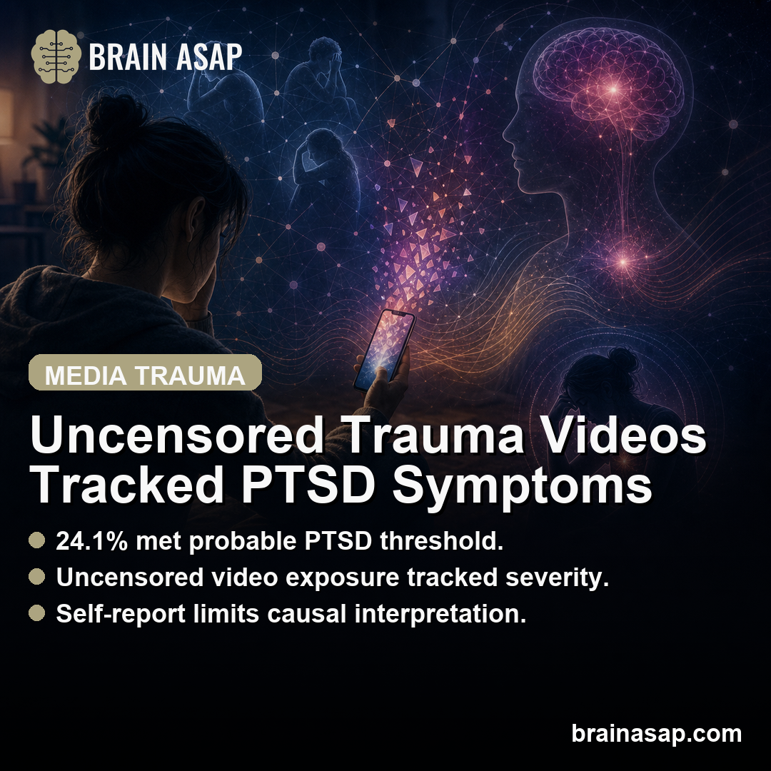 Uncensored Trauma Videos Were Linked to Higher PTSD Symptoms