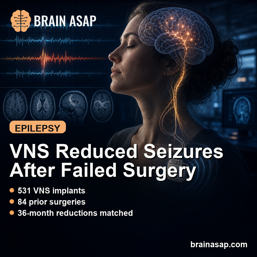 VNS Reduced Seizures After Failed Epilepsy Surgery in CORE-VNS