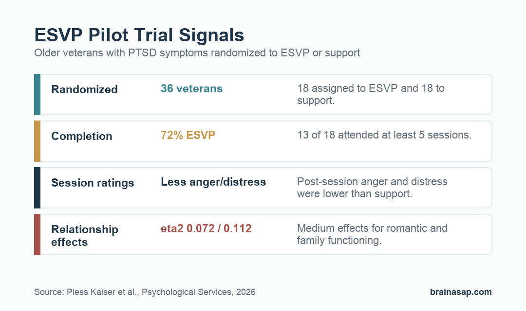 ESVP pilot trial engagement and acceptability outcomes