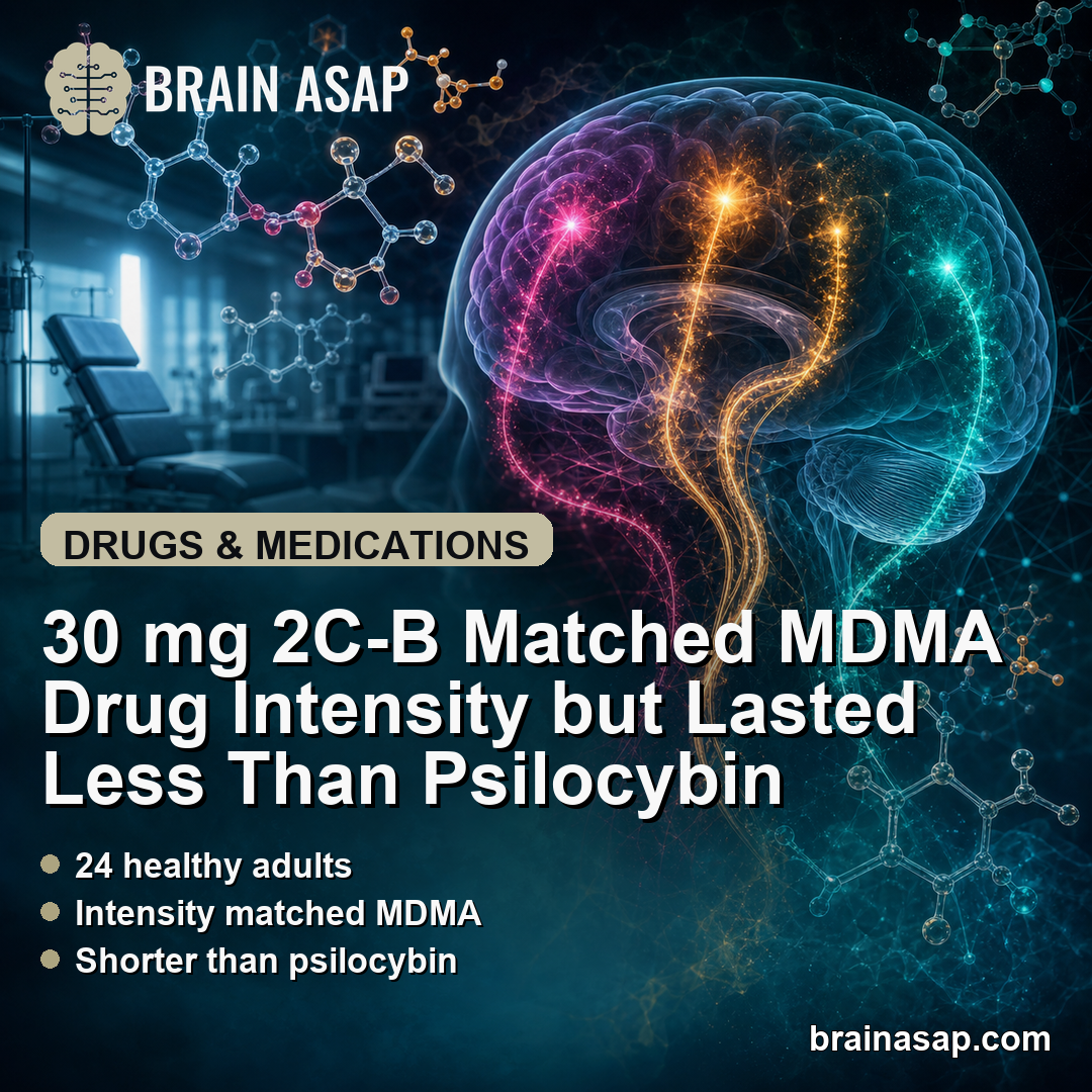 30 mg 2C-B Matched MDMA Drug Intensity but Lasted Less Than Psilocybin