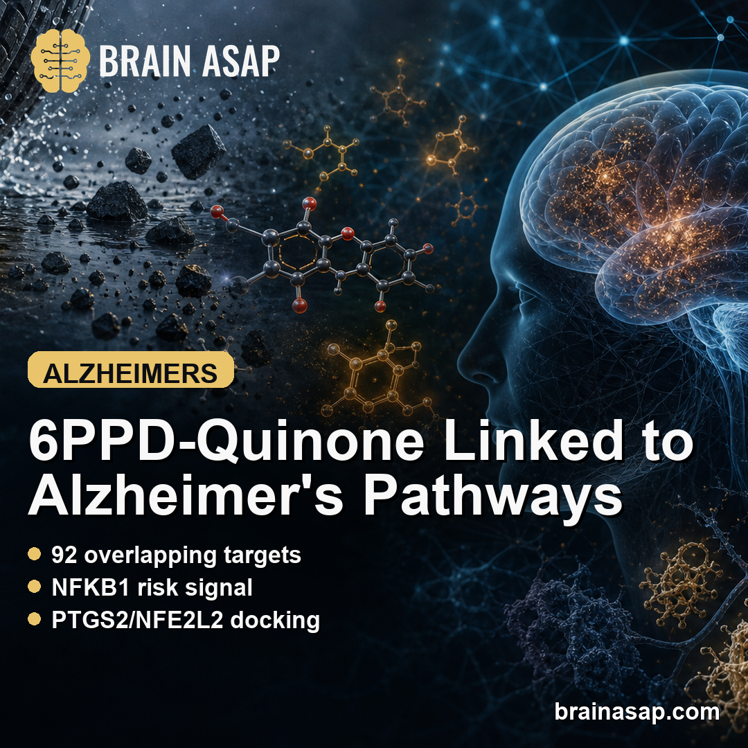 6PPD-Quinone Linked to Alzheimer’s Disease Pathways in Network Analysis