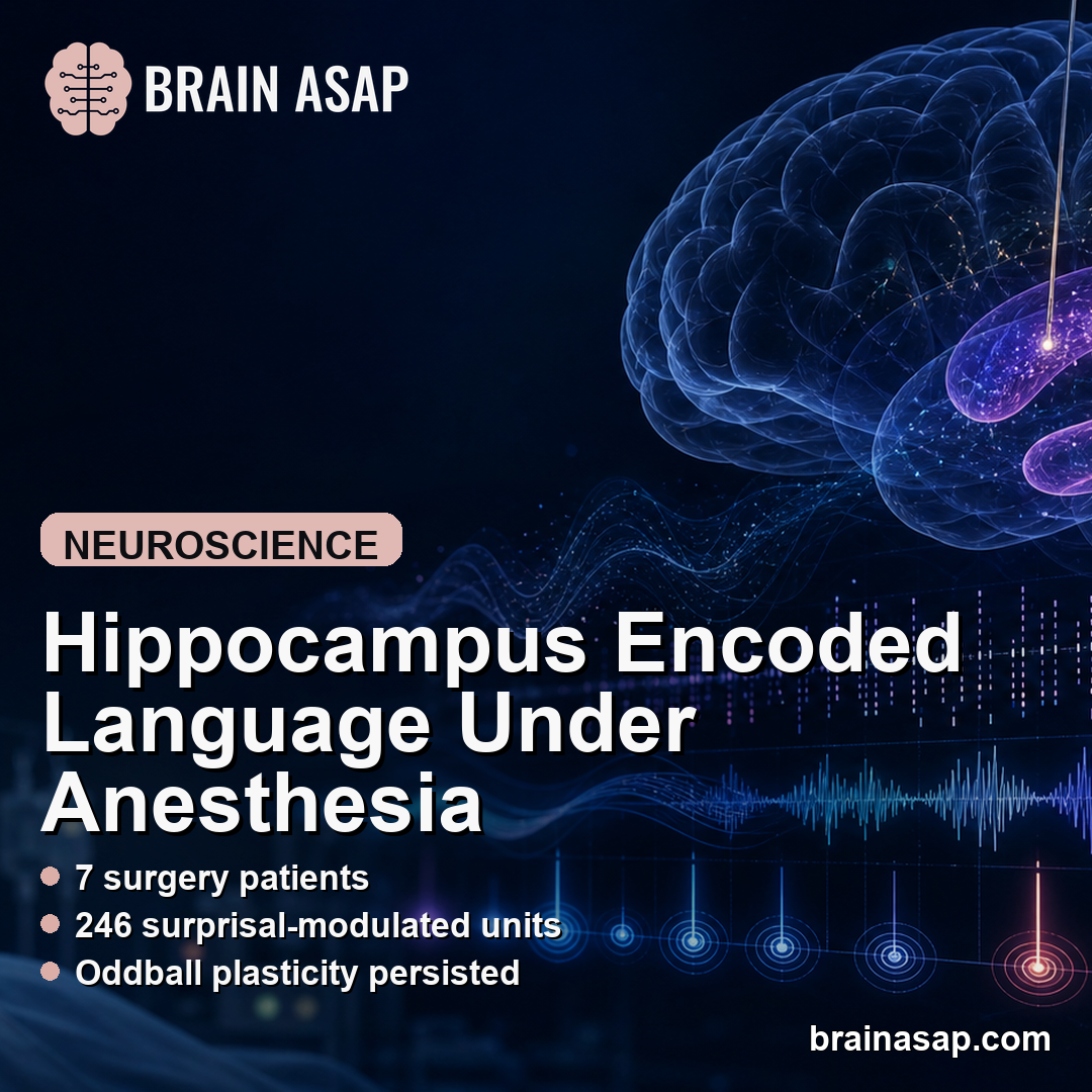 Human Hippocampus Encoded Language During Propofol Anesthesia
