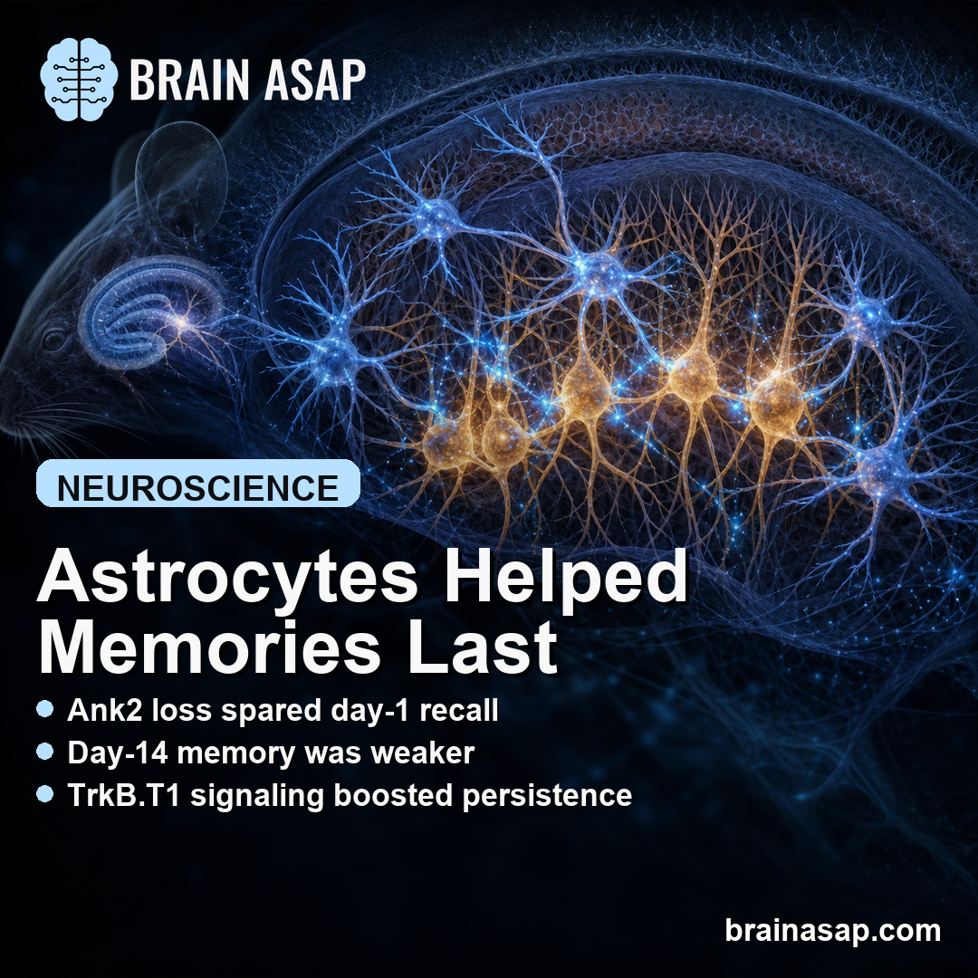 Astrocytic Ank2 Helped Mouse Memories Persist