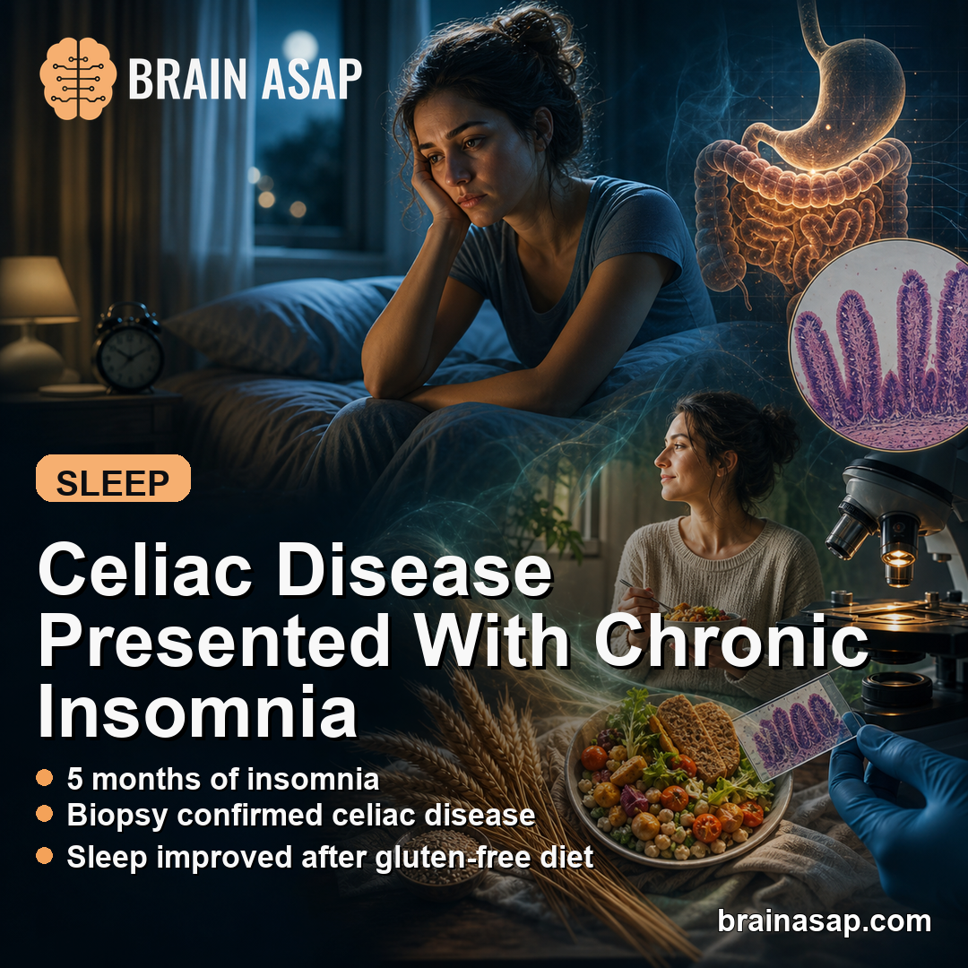 Celiac Disease Presented With Chronic Insomnia in Single Case Report