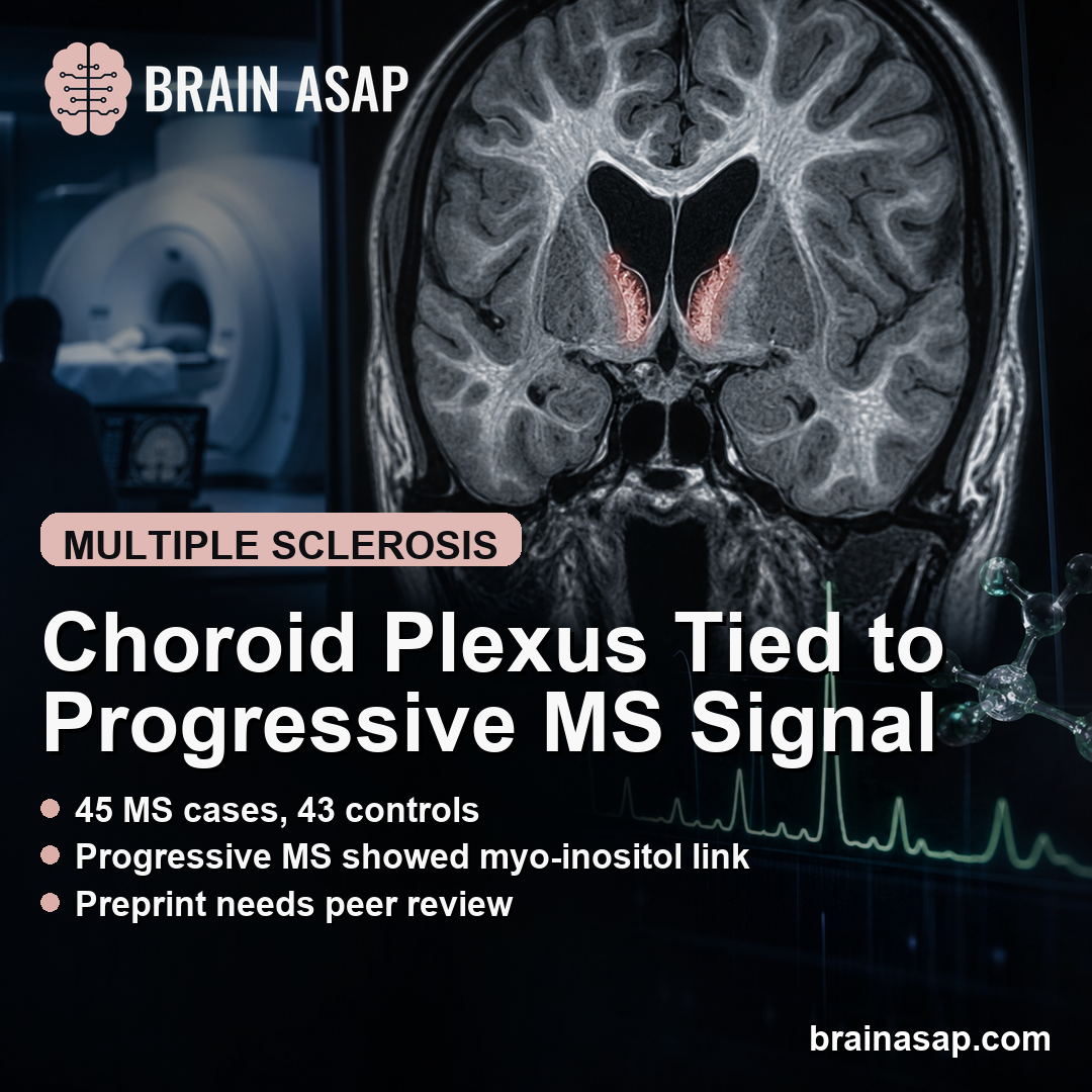 Choroid Plexus Enlargement Linked to Progressive MS Myo-Inositol Signal