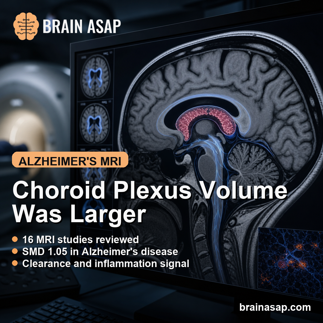 Choroid Plexus Volume Increased in Alzheimer's MRI Meta-Analysis