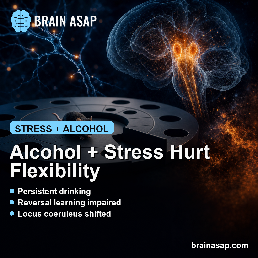 Alcohol Plus Stress Impaired Midlife Cognitive Flexibility in Mice