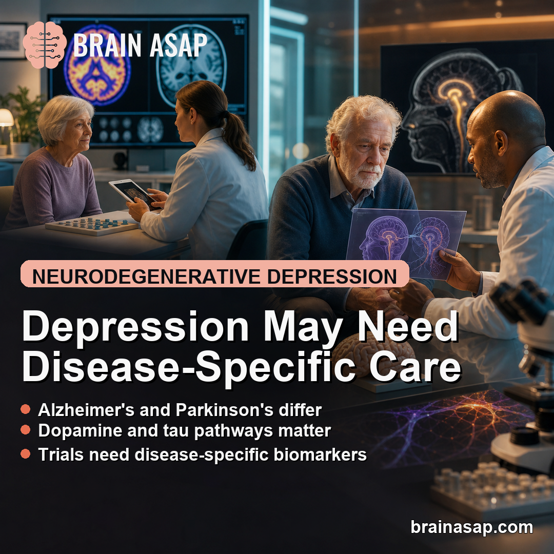 Review Identified Different Depression Treatment Targets in Alzheimer's and Parkinson's