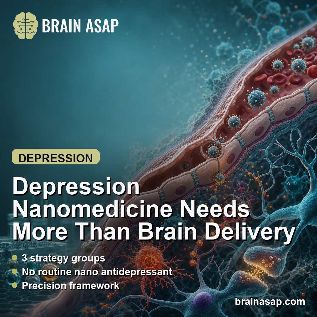 Depression Nanomedicine Needs More Than Blood-Brain Barrier Delivery