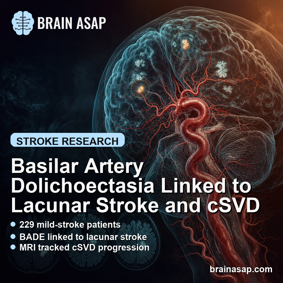 Basilar Artery Dolichoectasia Linked to Lacunar Stroke and cSVD
