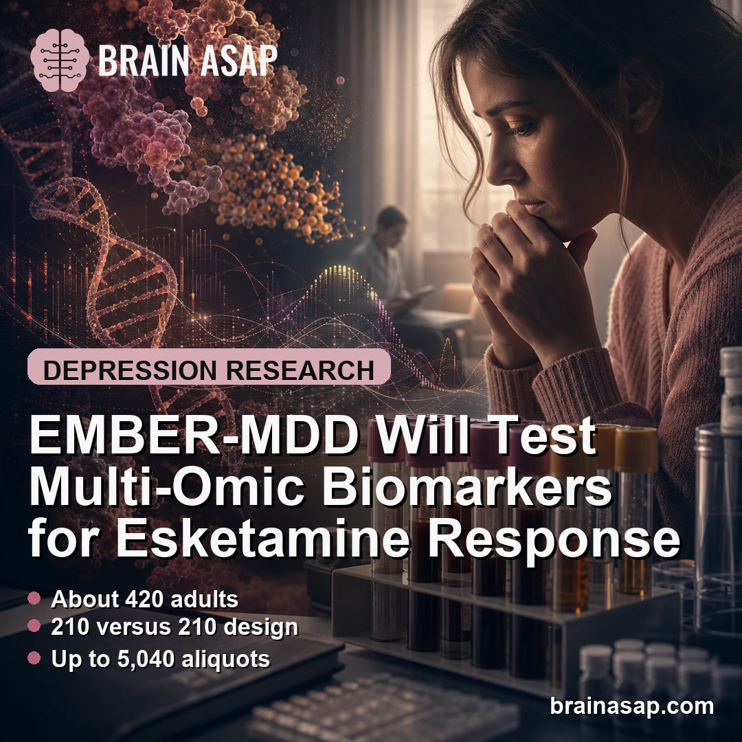 EMBER-MDD Will Test Multi-Omic Biomarkers for Esketamine Response