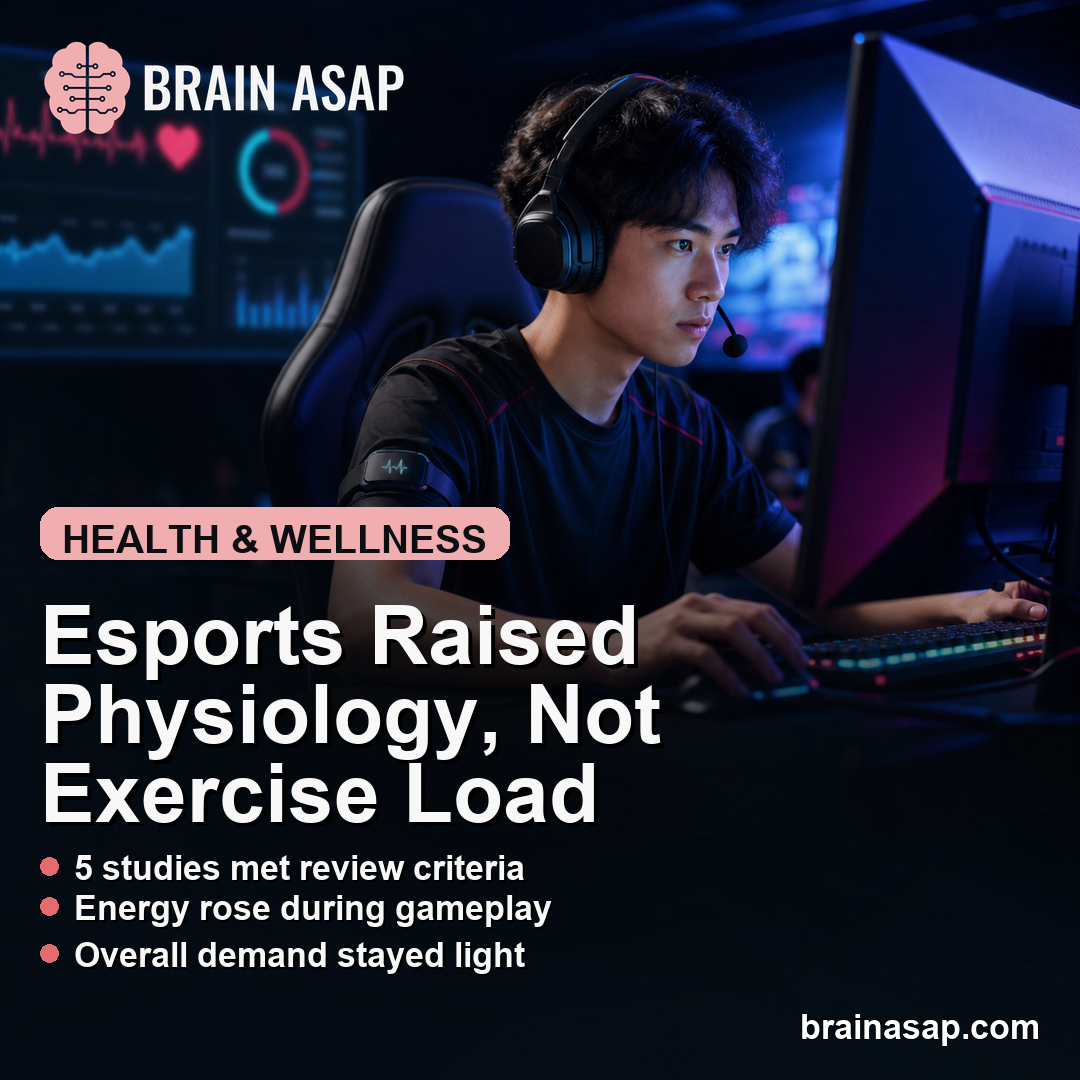 Esports Gameplay Raised Physiology but Stayed Light Activity