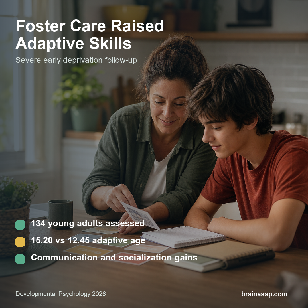 Foster Care Improved Adaptive Functioning After Severe Early Deprivation