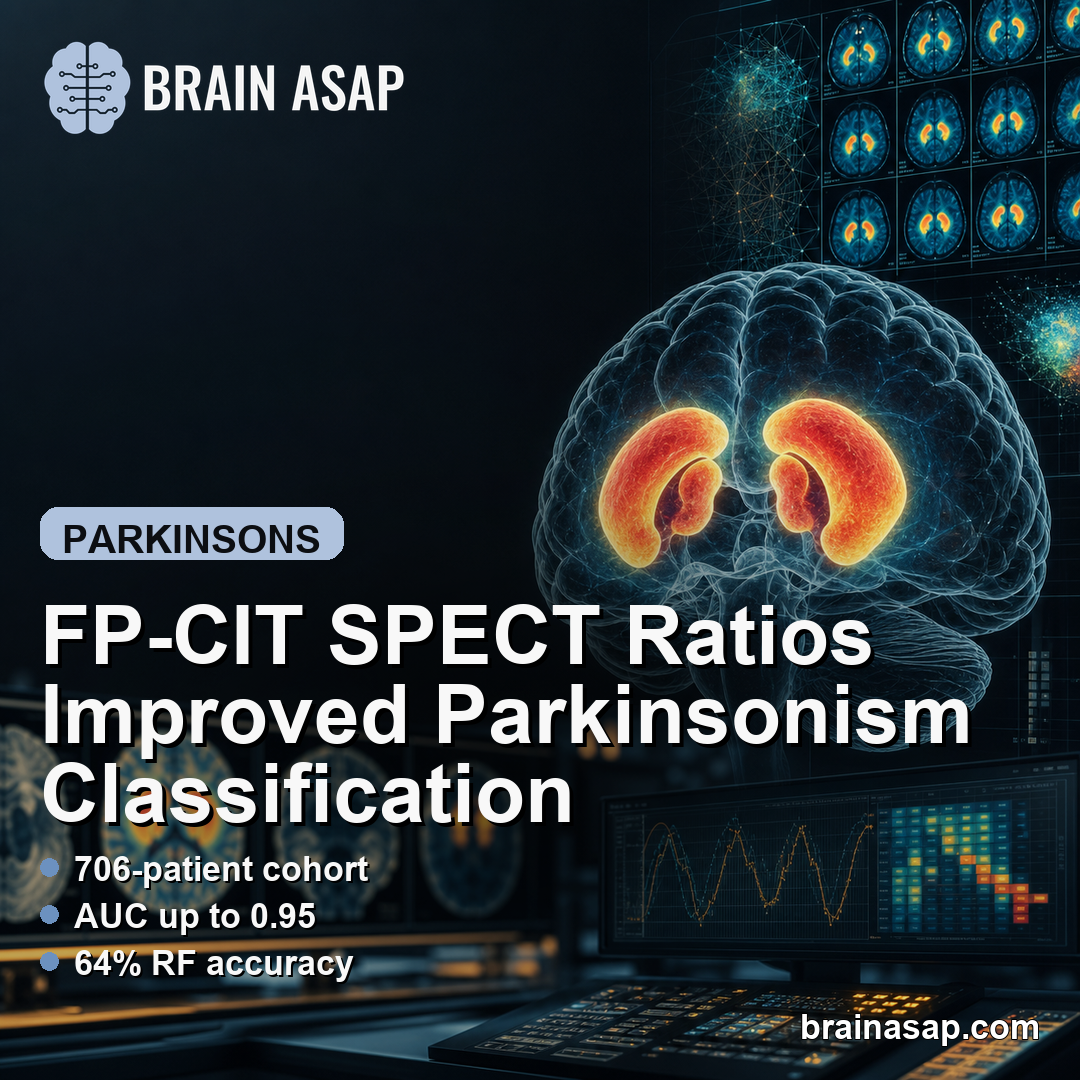FP-CIT SPECT Ratios Improved Parkinsonism Classification