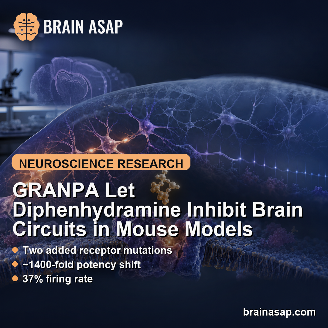 GRANPA Let Diphenhydramine Inhibit Brain Circuits in Mouse Models