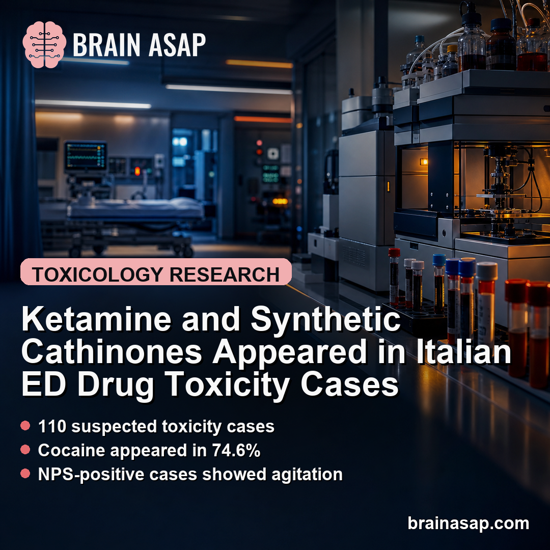Ketamine and Synthetic Cathinones Appeared in Italian ED Drug Toxicity Cases