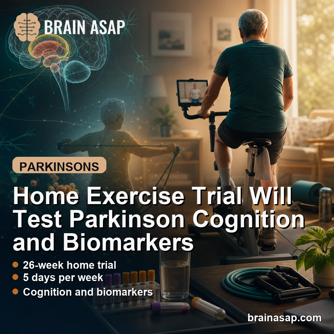 Home Exercise Trial Will Test Parkinson Cognition and Biomarkers