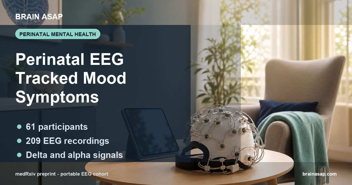 Perinatal EEG Delta and Alpha Power Tracked Depression and Anxiety