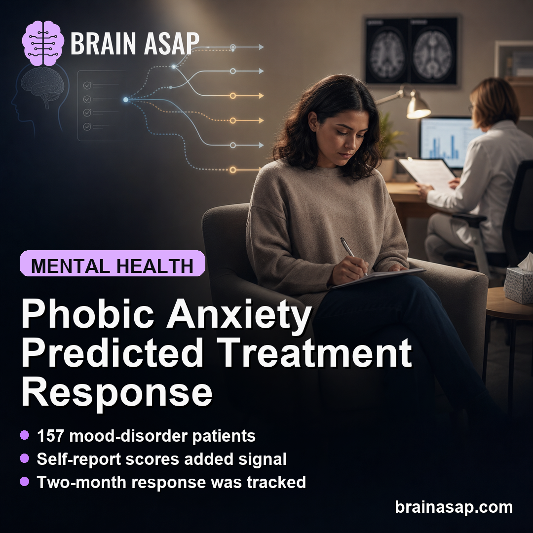 Phobic Anxiety Predicted Depression Treatment Response in Self-Report Study