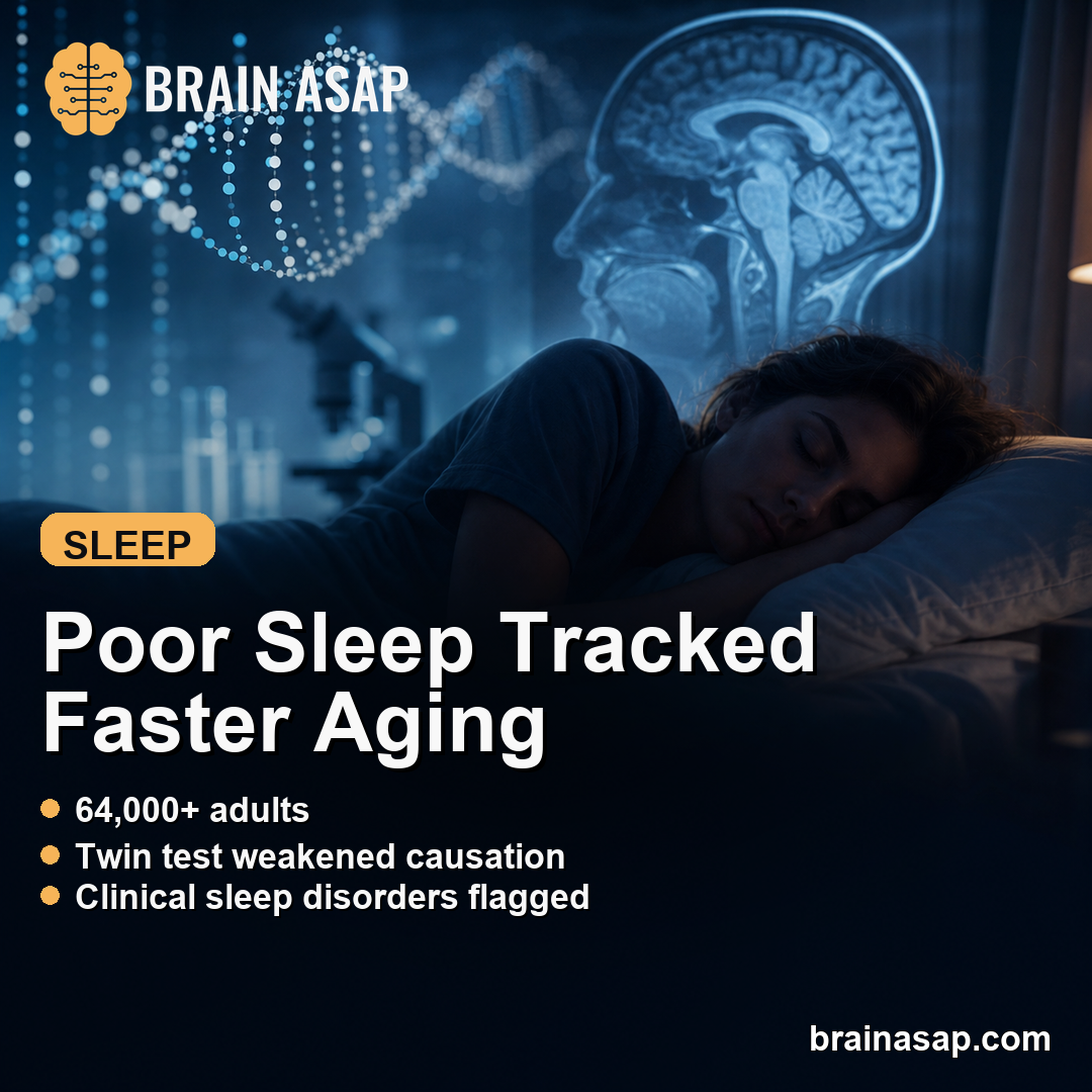 Poor Sleep Tracked Faster Biological Aging, but Causation Was Mixed